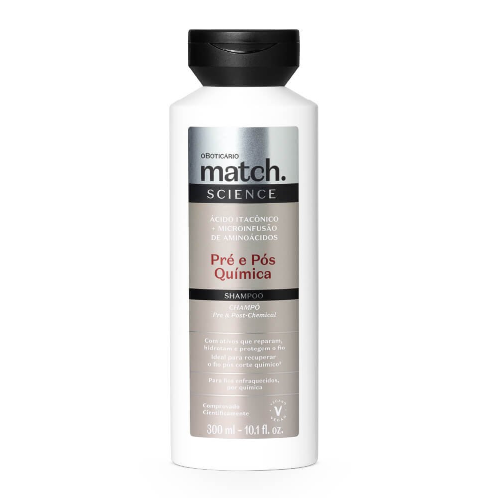 MATCH SCIENCE PRE E POS TRATTAMENTO QUIMICA SHAMPOO - 300ML