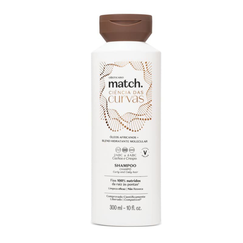 MATCH CIENCIA DAS CURVAS - SHAMPOO PER CAPELLI RICCI, ONDULATI E MOSSI 300ML